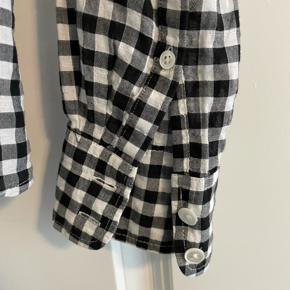 J Crew Checkered Button Up - image 4